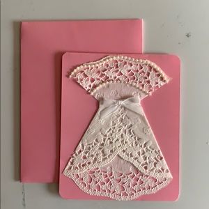Homemade bridal shower/wedding card